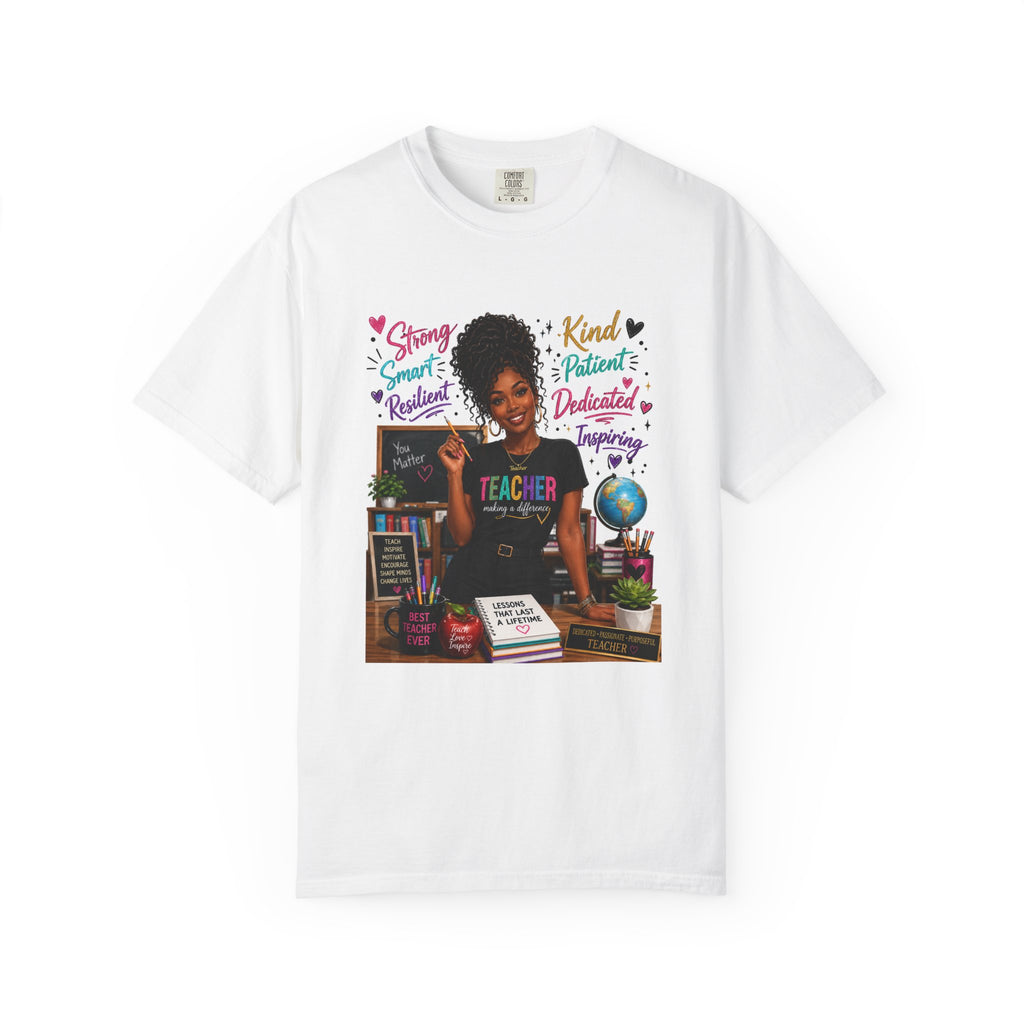 Teacher Appreciation T-Shirt — "Giving, Smart, Resilient" Classroom Design