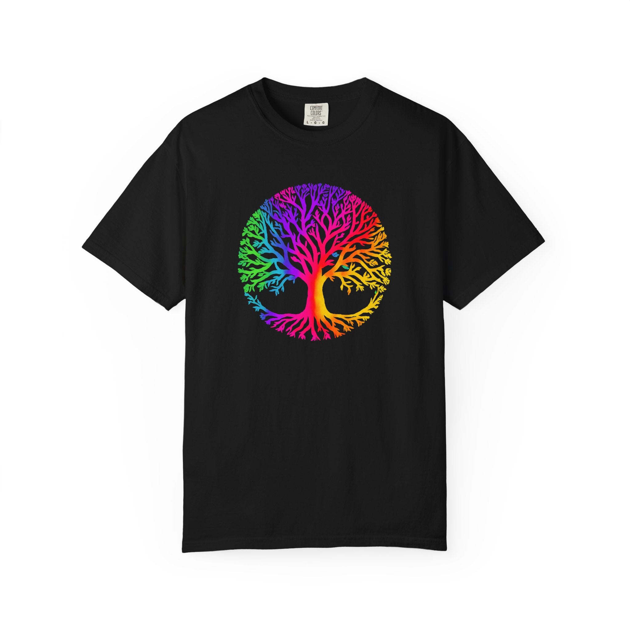 Rainbow Tree of Life T-shirt | Colorful Spiritual Nature Graphic