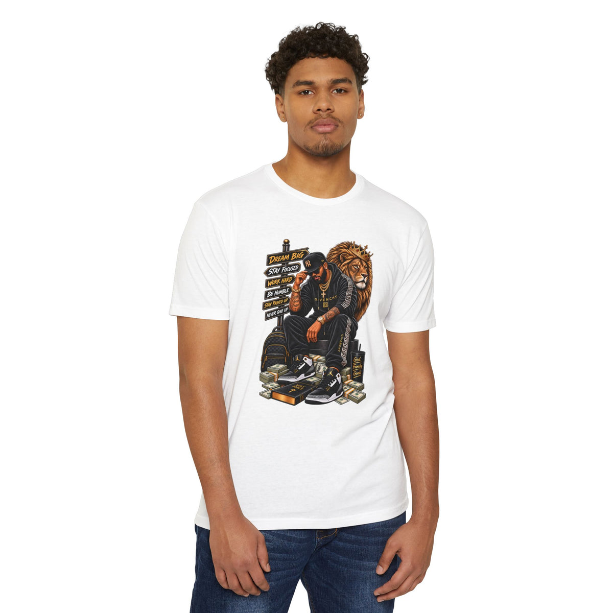 Boss King Graphic T-Shirt — Urban Lion Hustle Streetwear