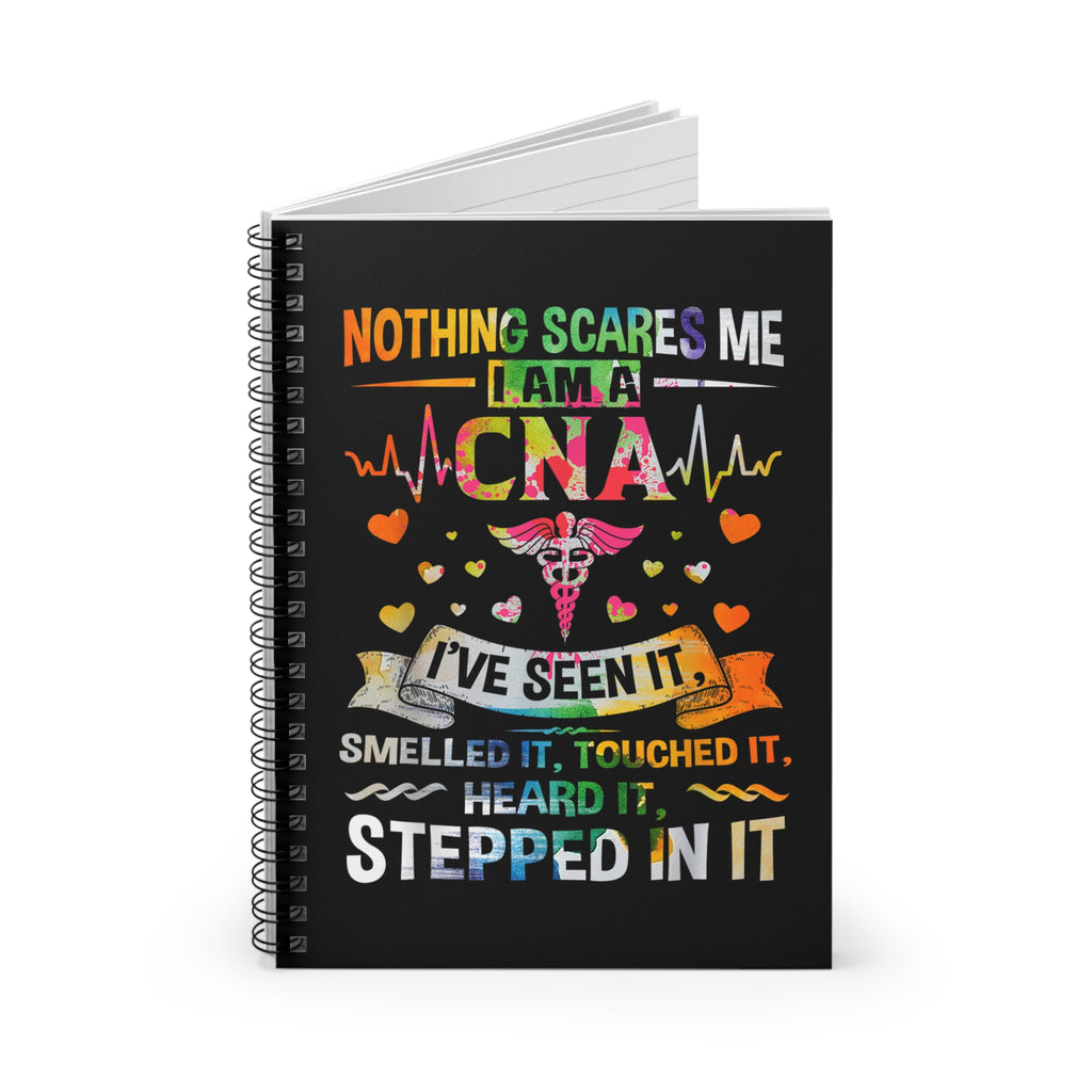 CNA Inspirational Spiral Notebook, Nurse Gift, Healthcare Worker Journal, Ruled