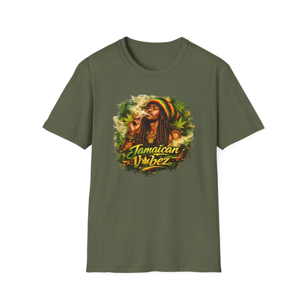 Rastafarian 'Jamaican Vibez' Graphic T-Shirt