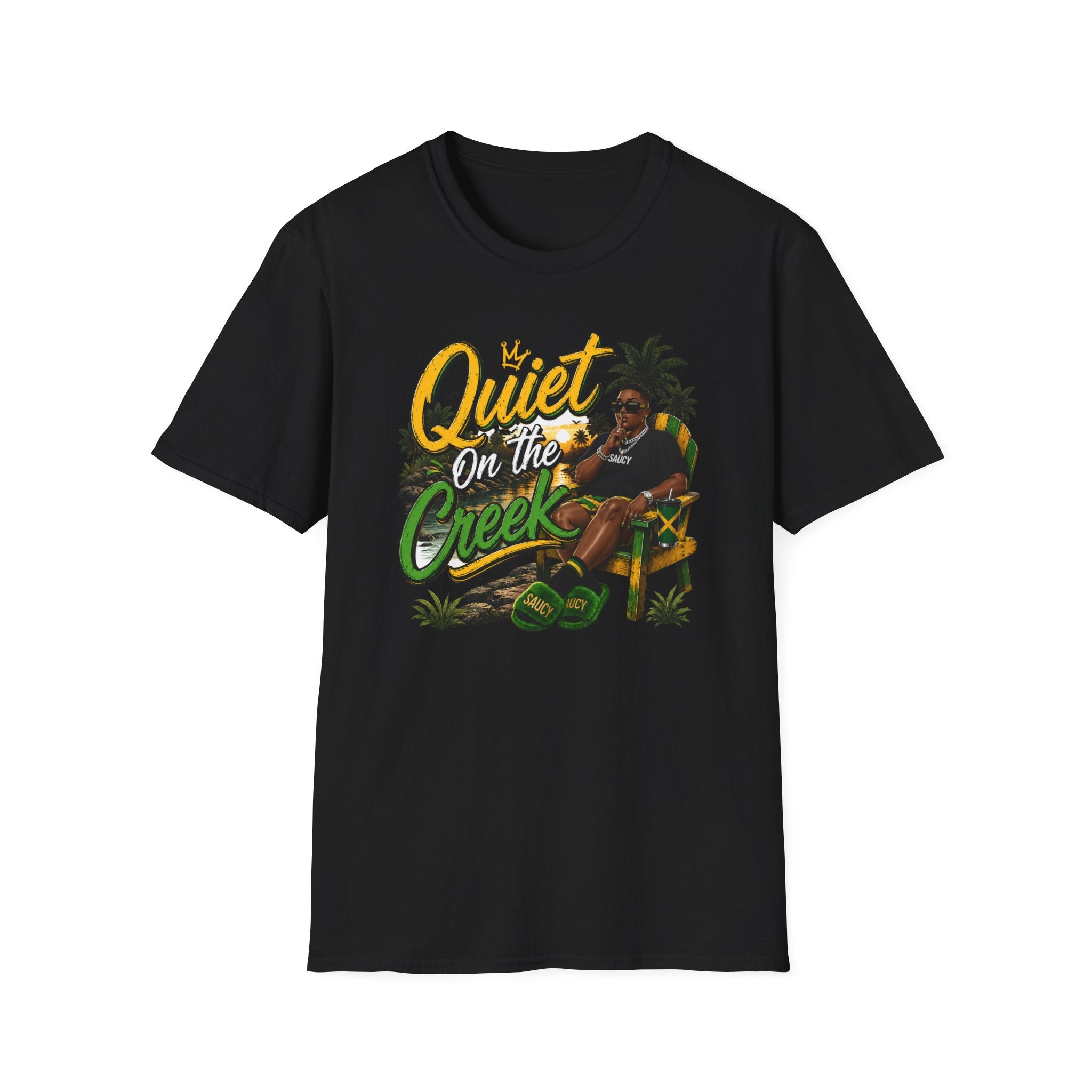 Quiet on the Creek T-Shirt — Relaxed Summer Lake Vibes Graphic Tee