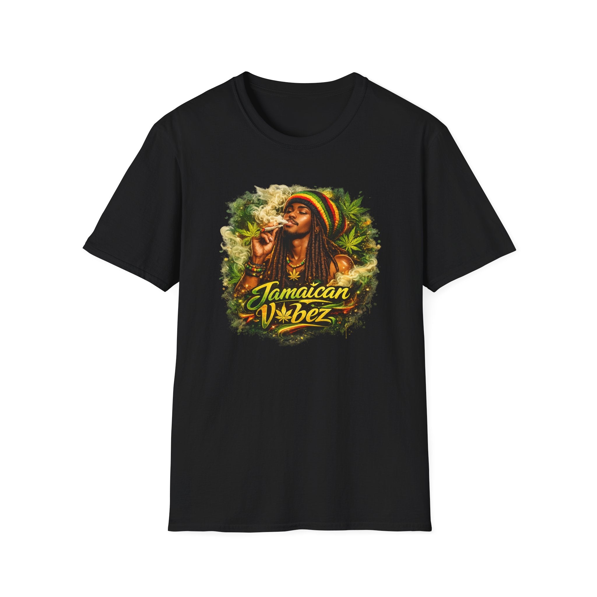 Rastafarian 'Jamaican Vibez' Graphic T-Shirt