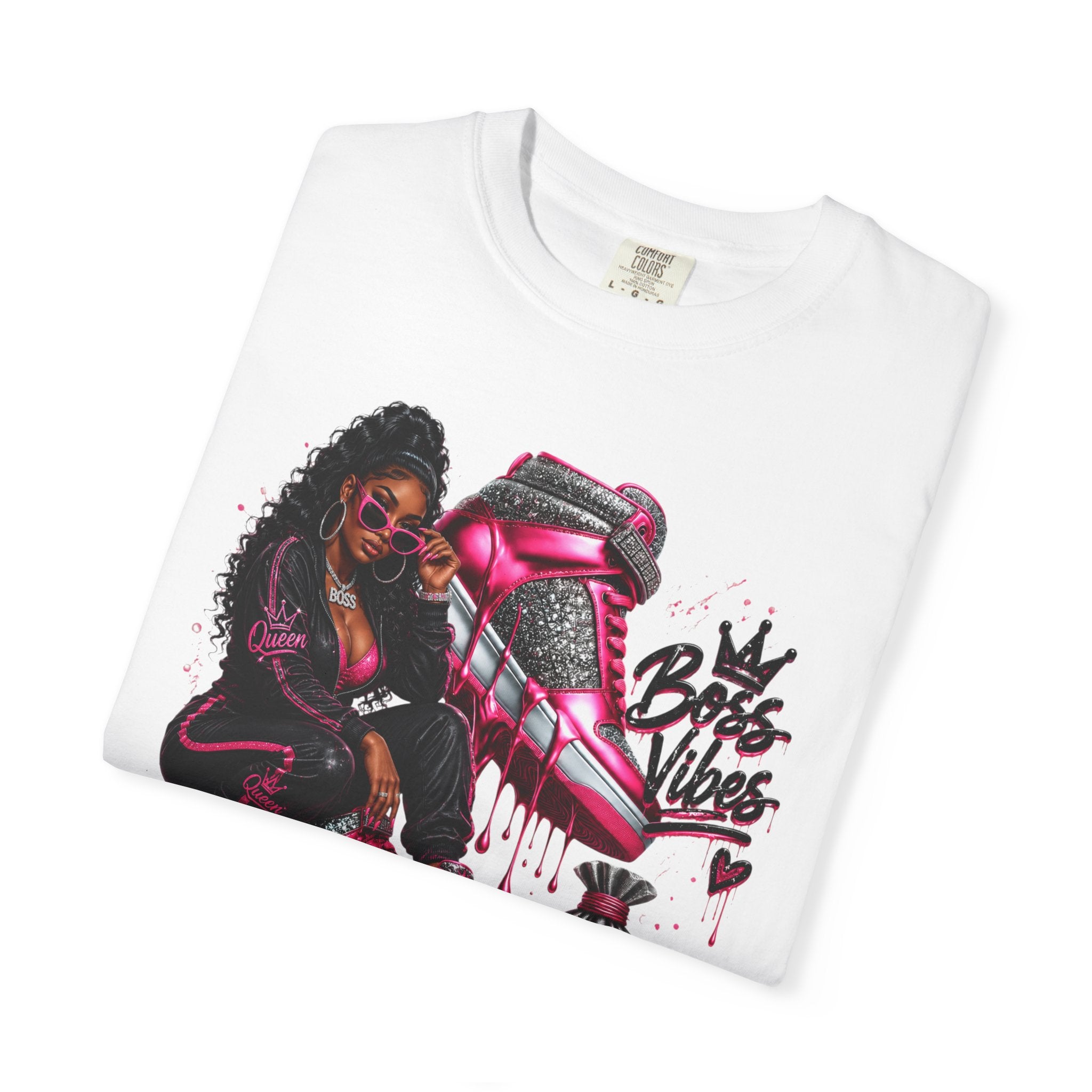 Boss Vibes Graphic T-Shirt — Streetwear Money Girl Design