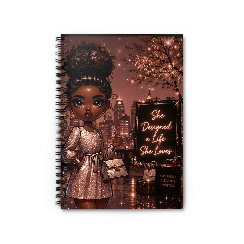 She Designed a Life She Loves Spiral Notebook — Empowerment Journal