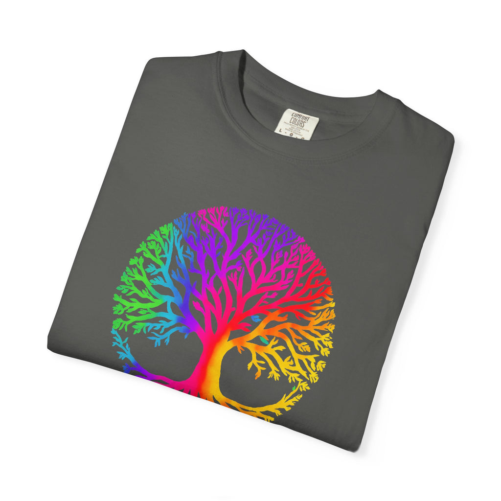 Rainbow Tree of Life T-shirt | Colorful Spiritual Nature Graphic