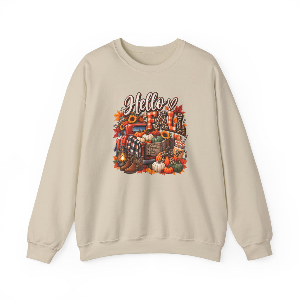 Autumn Pumpkin Crewneck Sweatshirt | Cozy Fall Graphic