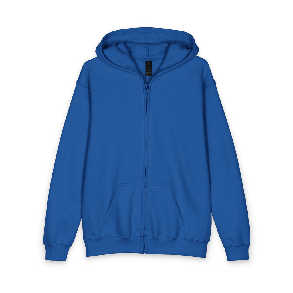 Youth Soccer Zip Hoodie — Eat, Sleep, Soccer Repeat Back Print