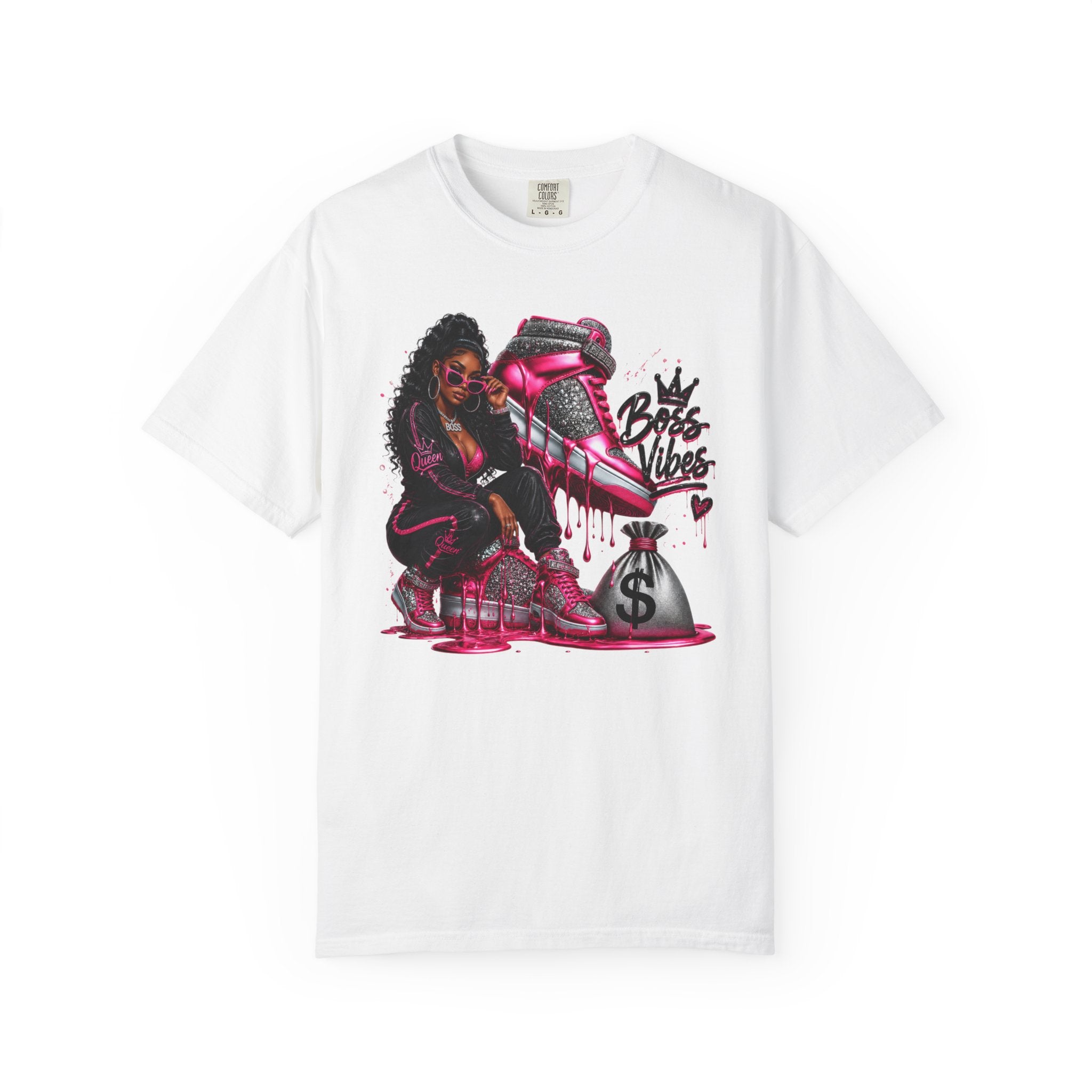 Boss Vibes Graphic T-Shirt — Streetwear Money Girl Design