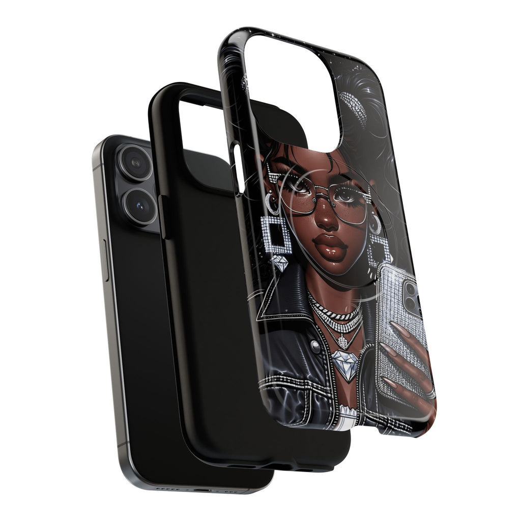 Black Girl Magic Selfie Phone Case | Tough Magnetic Case