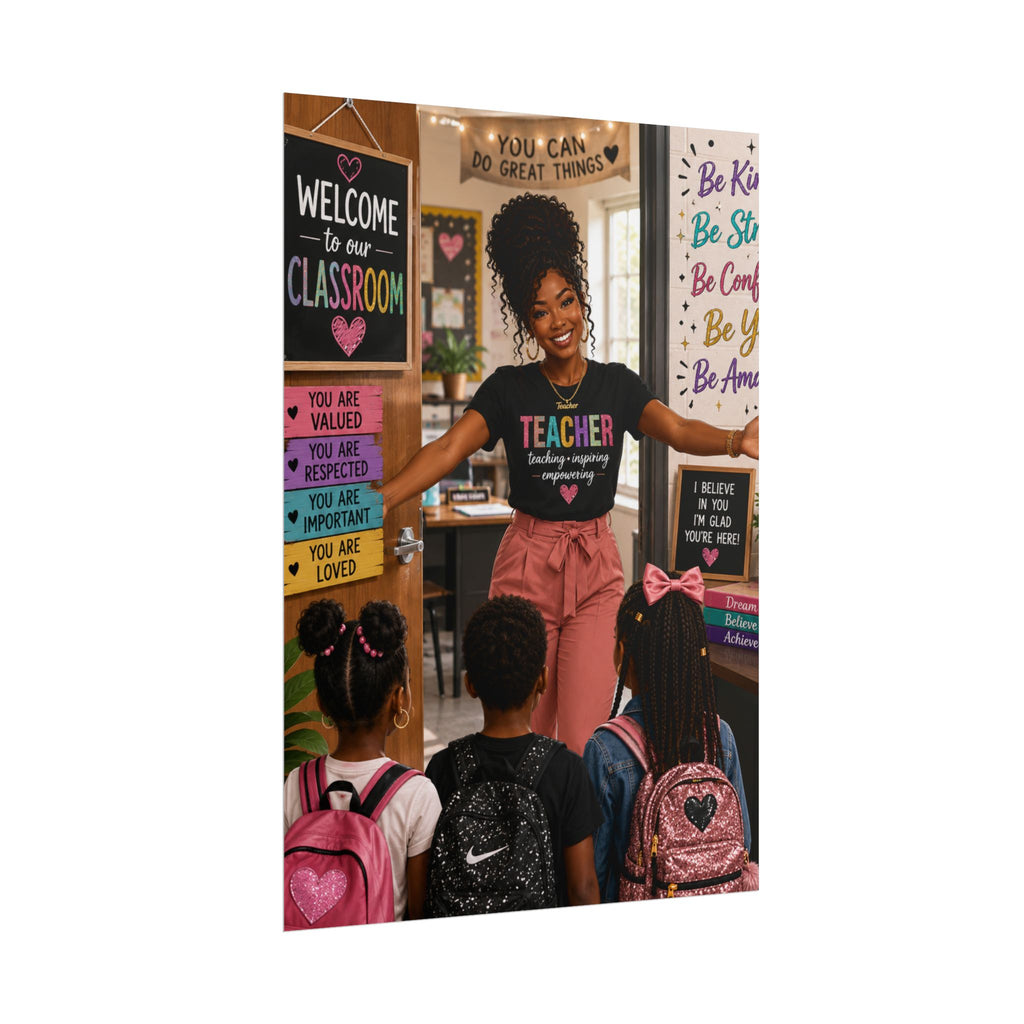 Teacher Welcome Poster — Classroom Inspirational Rolled Poster