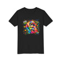 Level Up Gamer Character Youth Tee | Colorful Rainbow Gaming Design