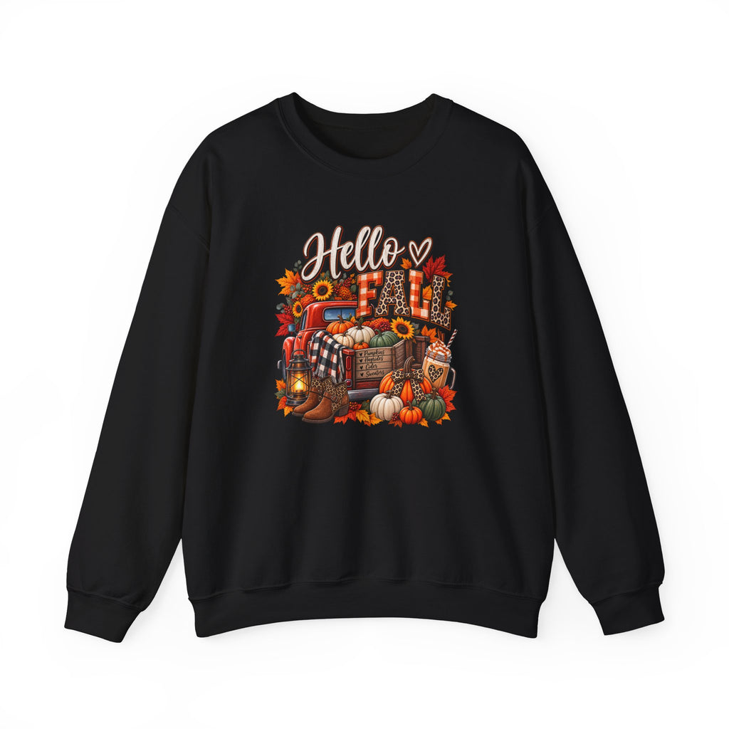Autumn Pumpkin Crewneck Sweatshirt | Cozy Fall Graphic