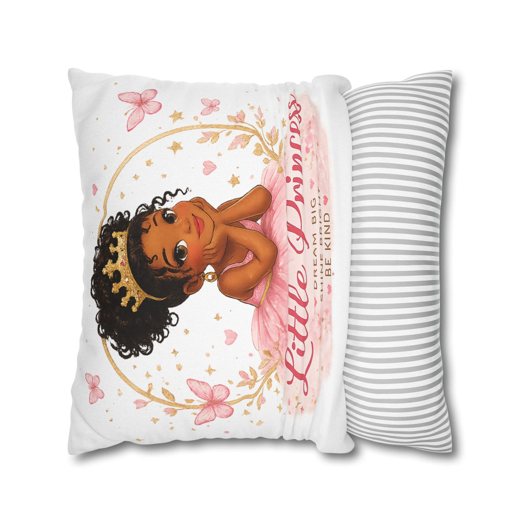 Little Princess Decorative Pillowcase — "Little Princess: Dream Big, Shine Bright, Be Kind"