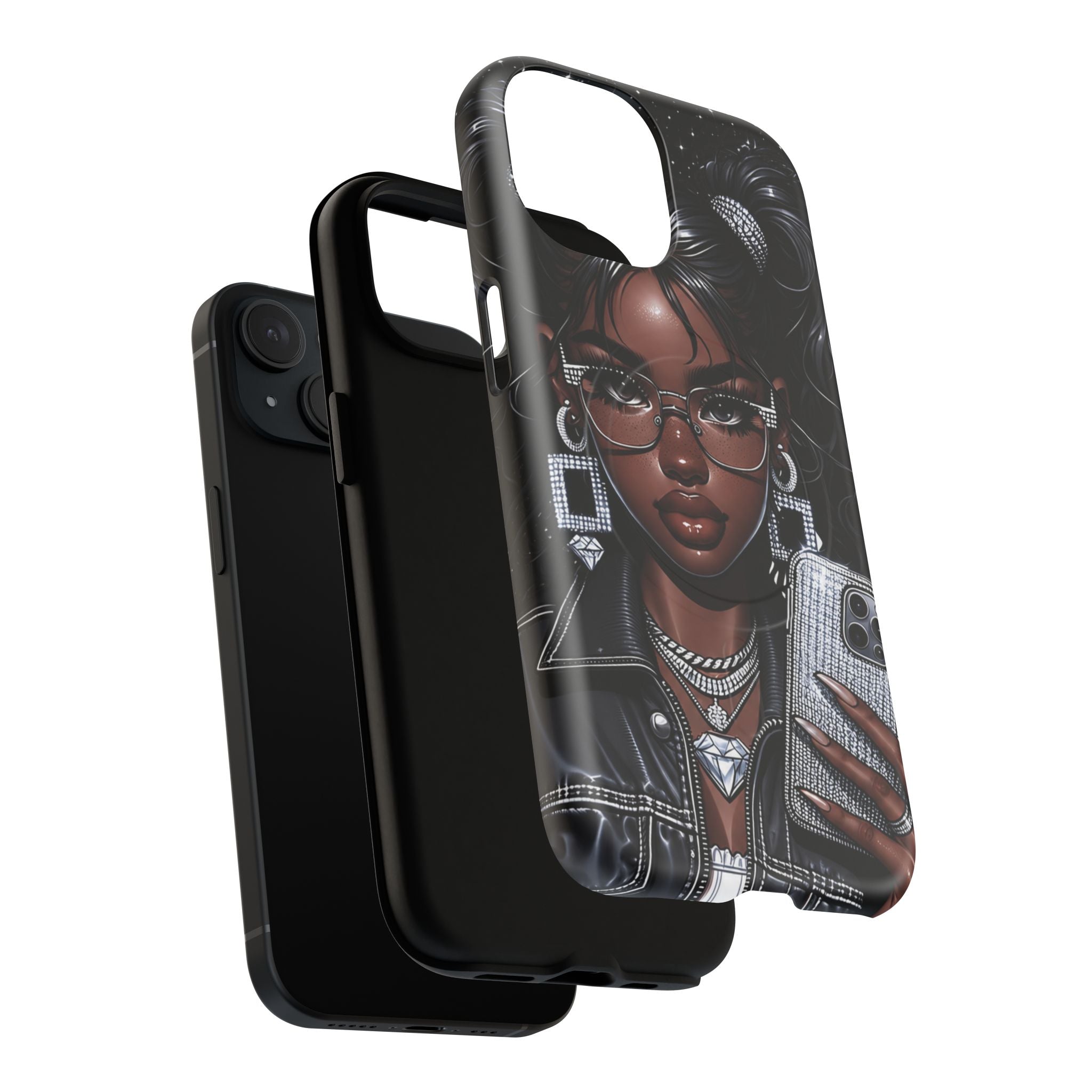 Black Girl Magic Selfie Phone Case | Tough Magnetic Case