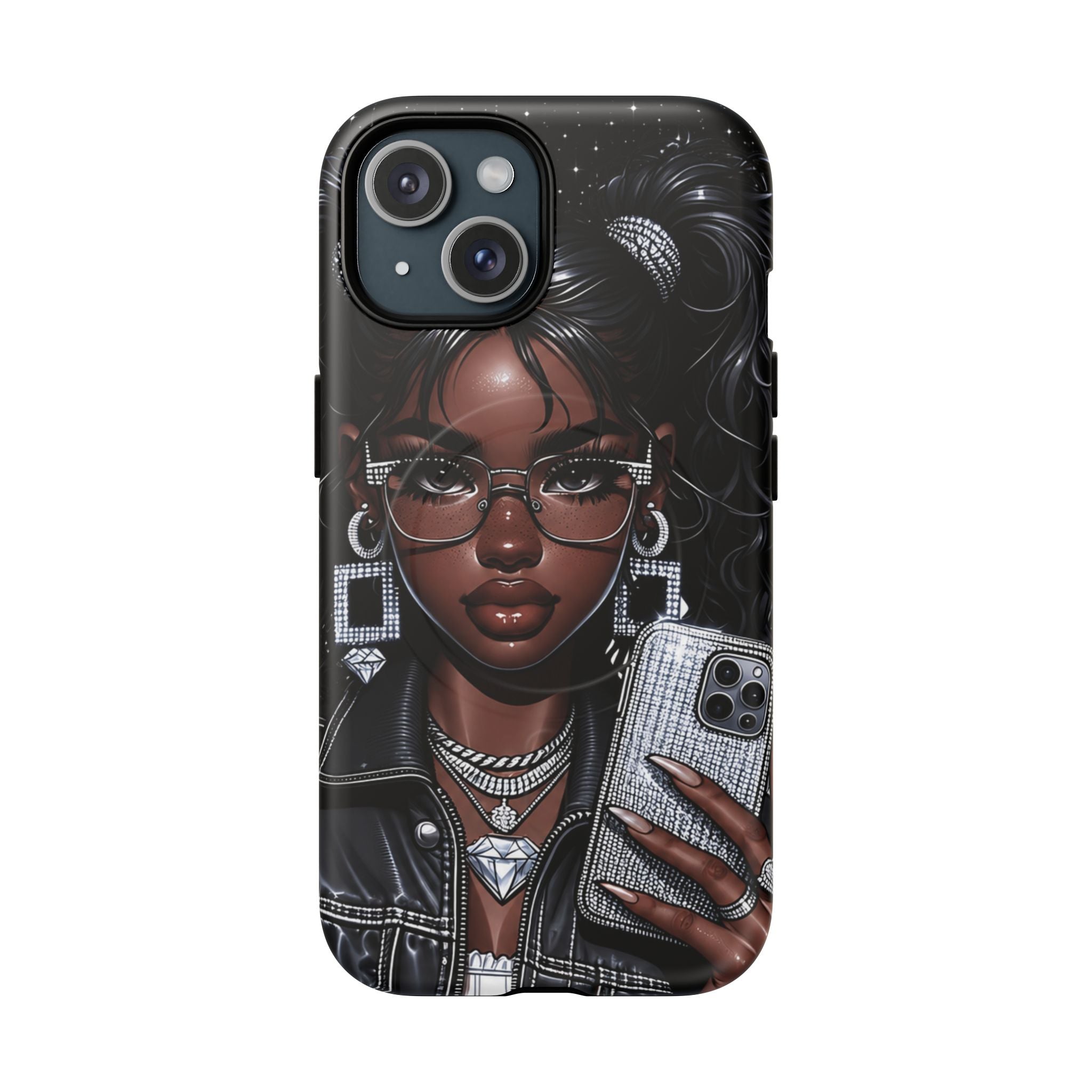 Black Girl Magic Selfie Phone Case | Tough Magnetic Case
