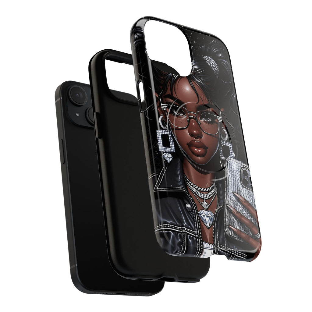Black Girl Magic Selfie Phone Case | Tough Magnetic Case