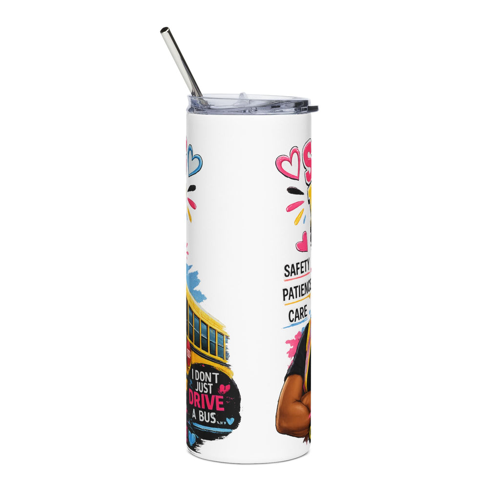 School Bus Driver 20oz Stainless Tumbler — ‘I Drive the Future One Child at a Time’