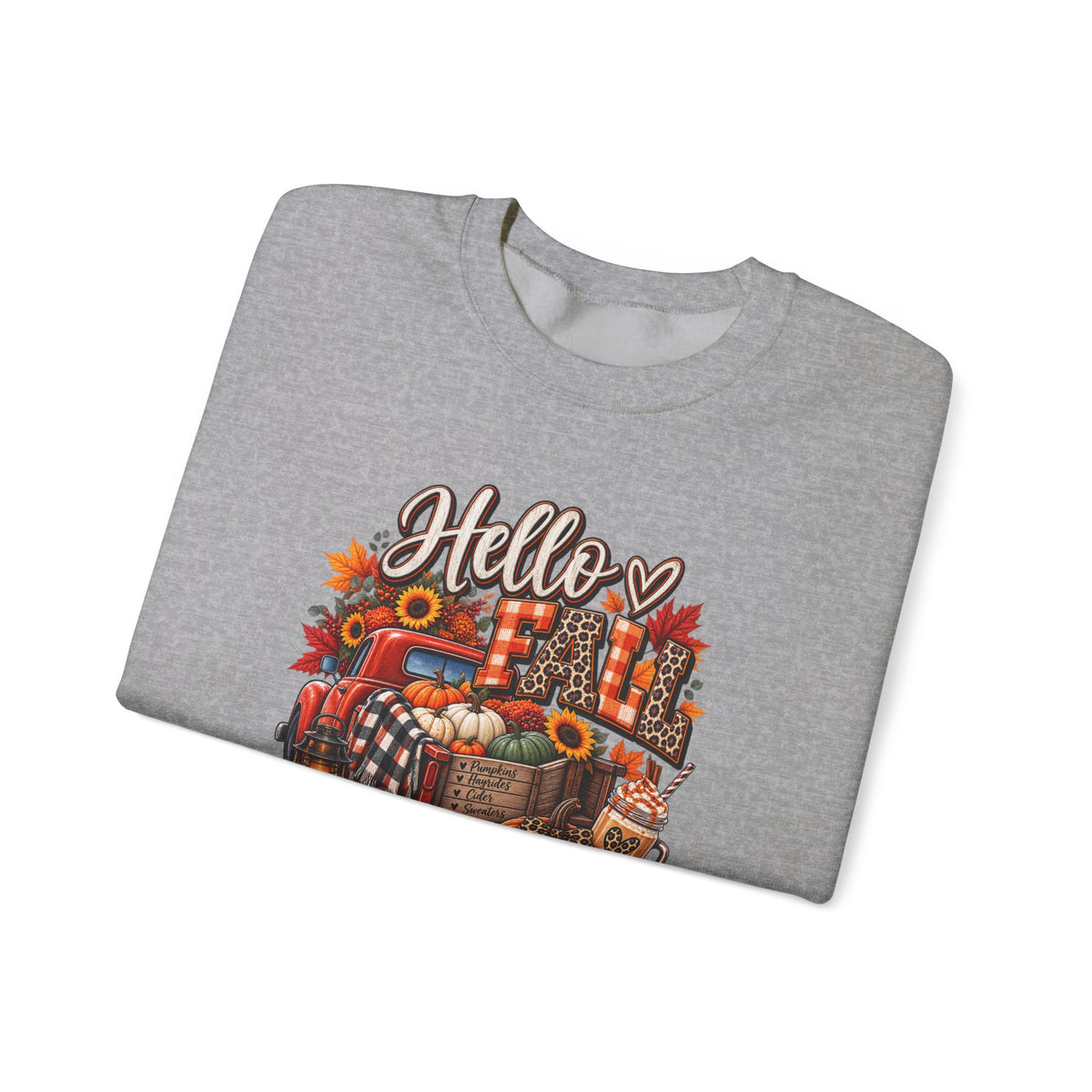 Autumn Pumpkin Crewneck Sweatshirt | Cozy Fall Graphic