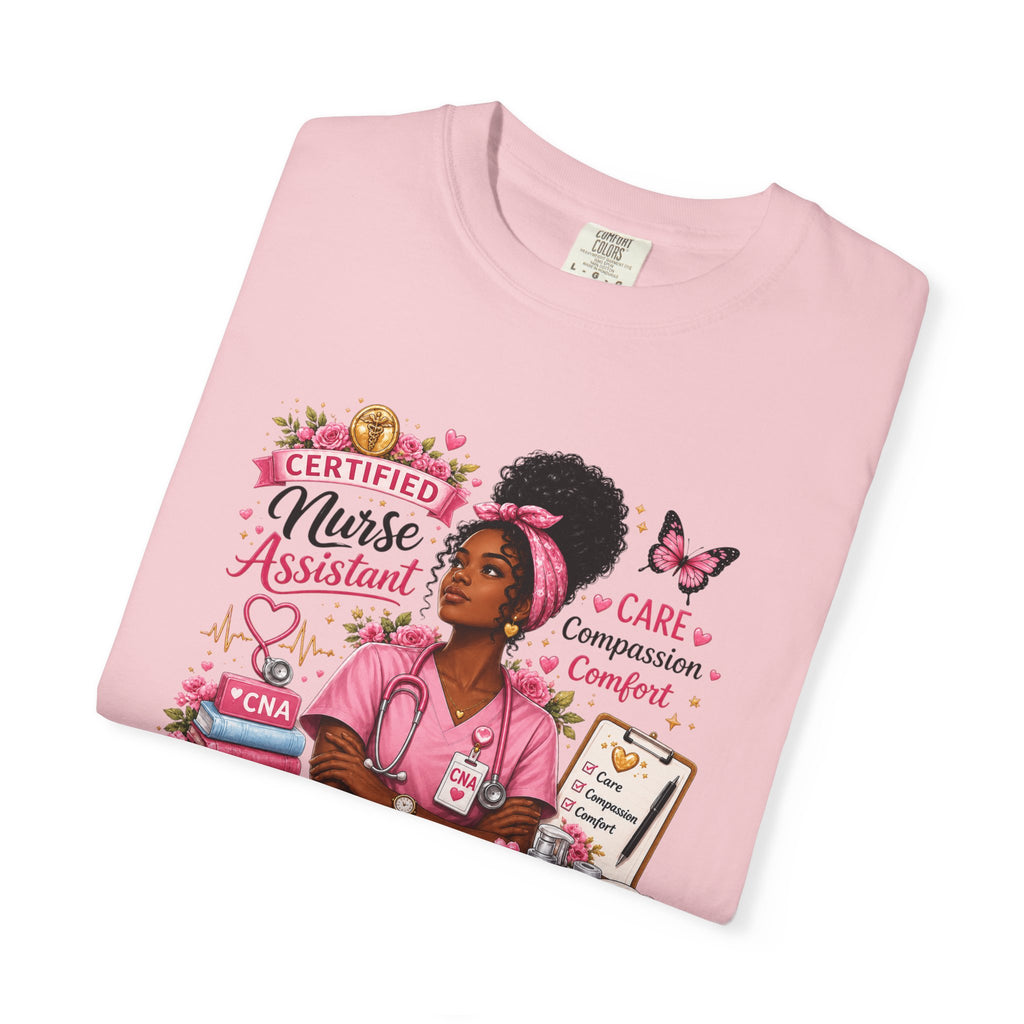 CNA Proud Nurse T-Shirt — Certified Nurse Assistant Floral Tribute Tee