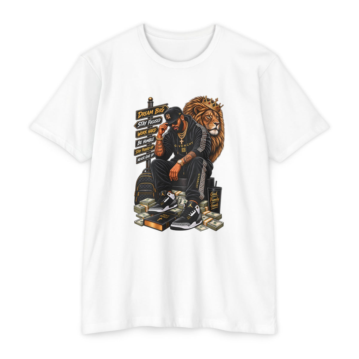 Boss King Graphic T-Shirt — Urban Lion Hustle Streetwear
