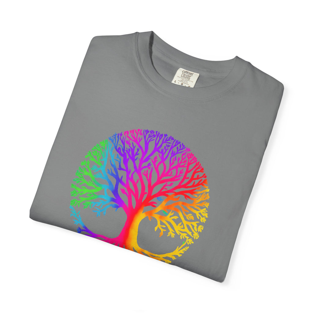 Rainbow Tree of Life T-shirt | Colorful Spiritual Nature Graphic