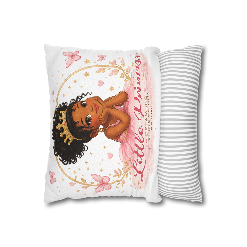 Little Princess Decorative Pillowcase — "Little Princess: Dream Big, Shine Bright, Be Kind"