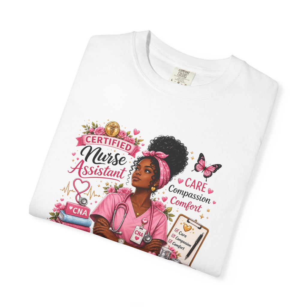 CNA Proud Nurse T-Shirt — Certified Nurse Assistant Floral Tribute Tee