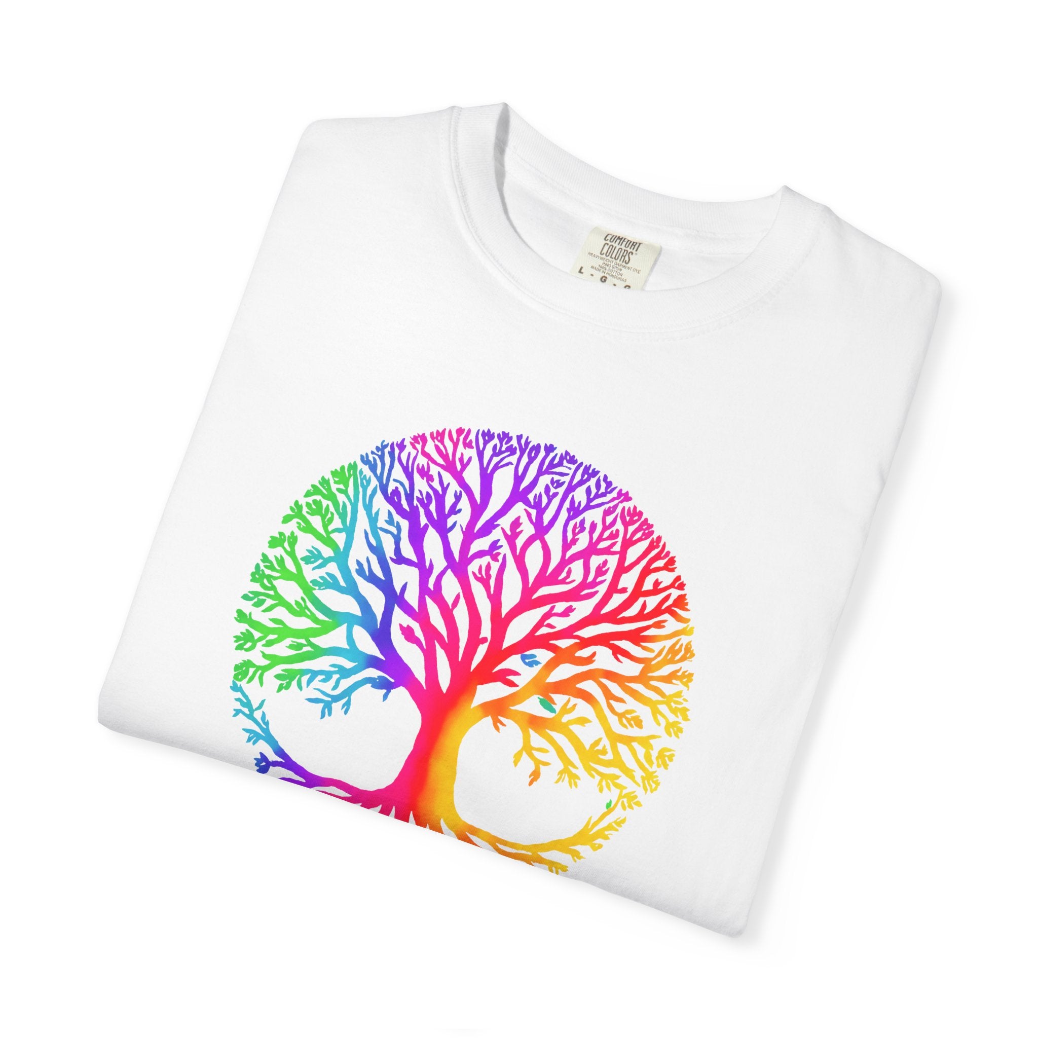 Rainbow Tree of Life T-shirt | Colorful Spiritual Nature Graphic