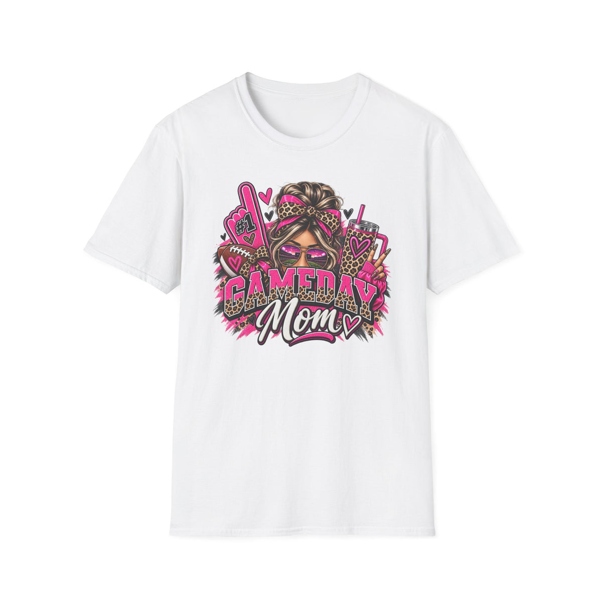 Gamer Mom T-Shirt — Pink Retro Gaming Mom Graphic Tee