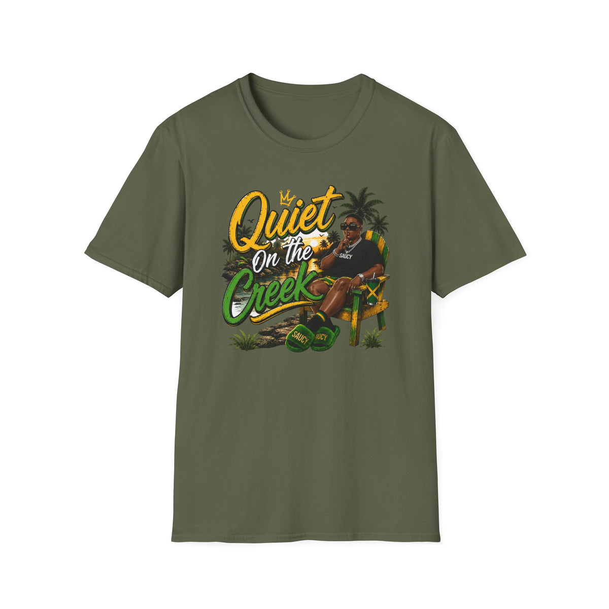 Quiet on the Creek T-Shirt — Relaxed Summer Lake Vibes Graphic Tee
