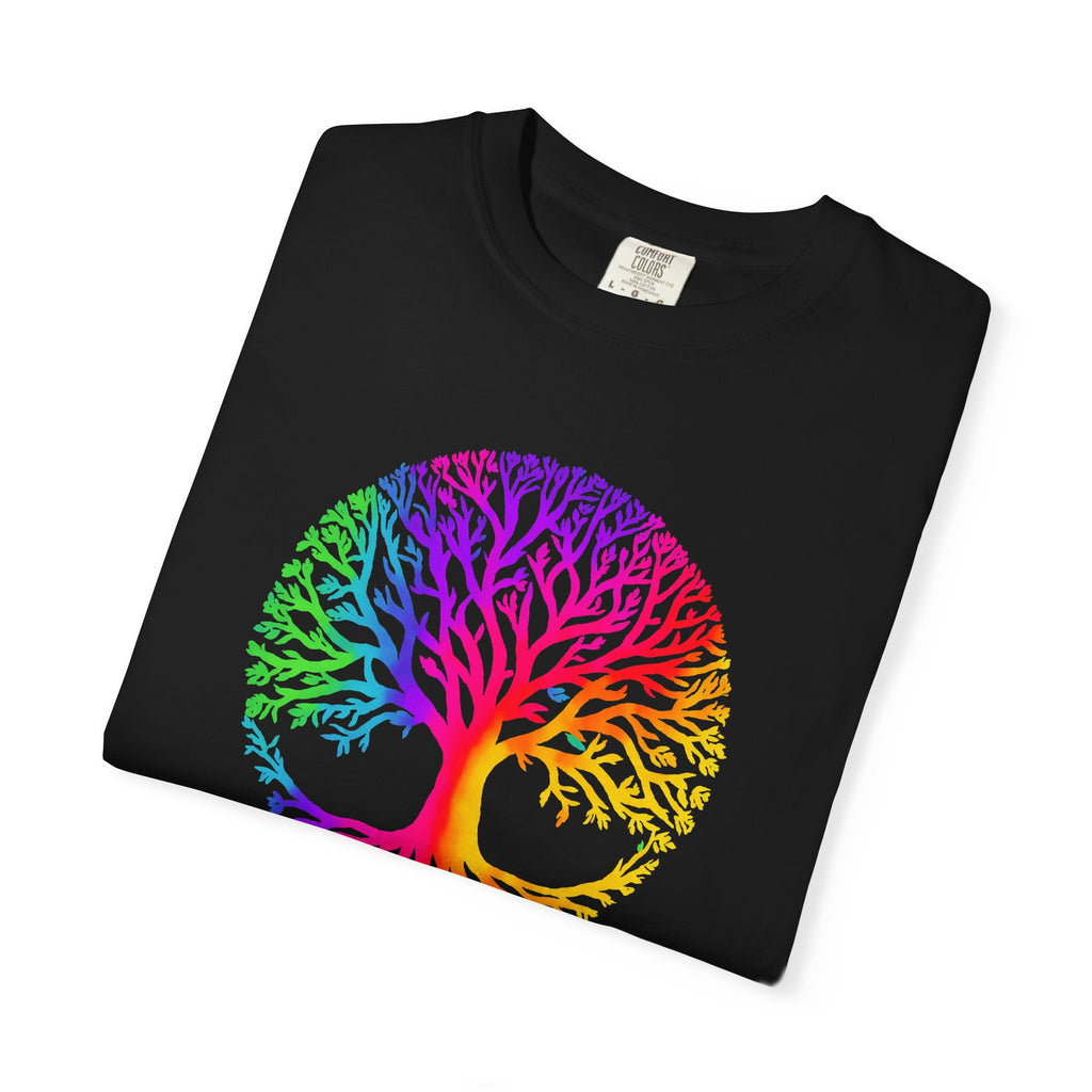 Rainbow Tree of Life T-shirt | Colorful Spiritual Nature Graphic