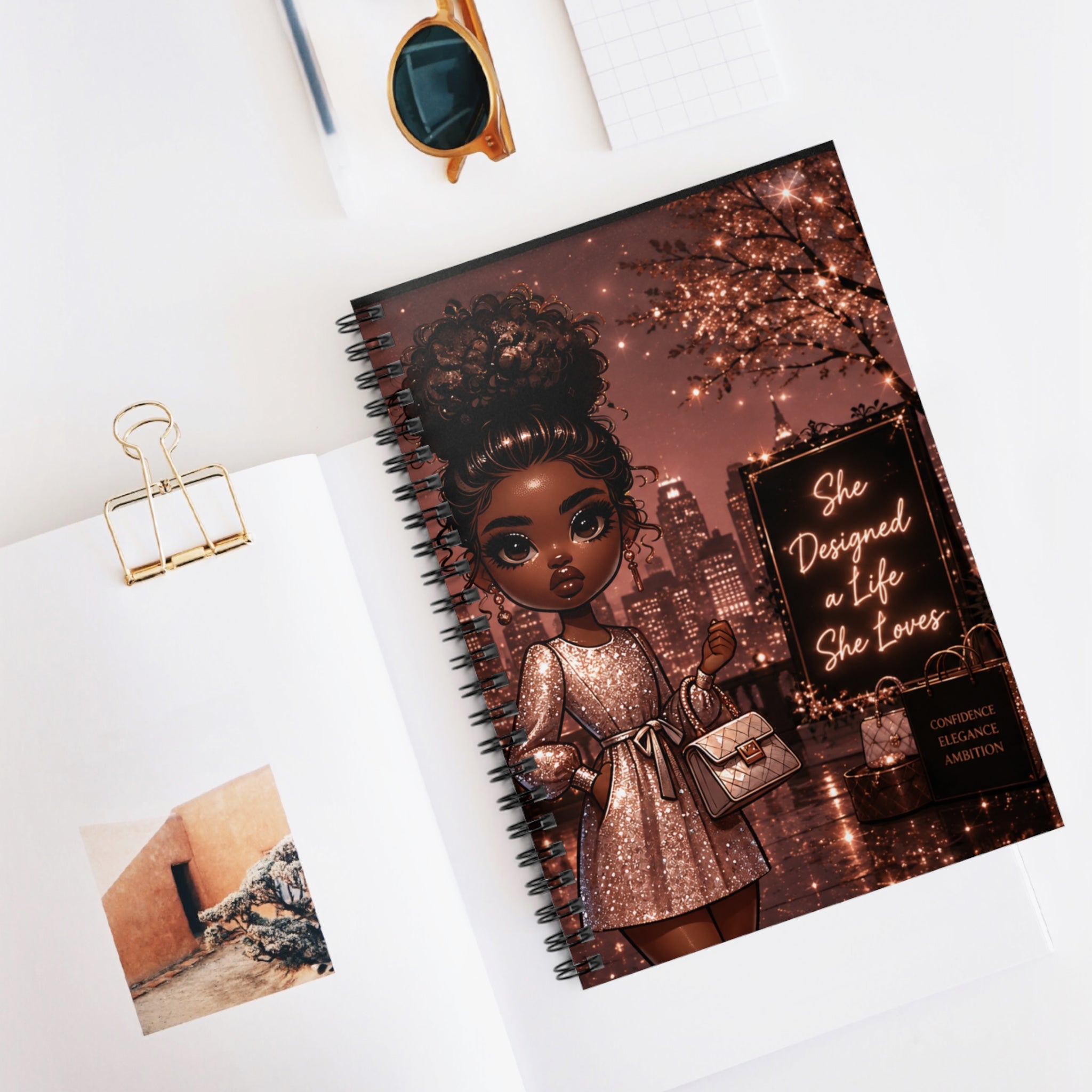 She Designed a Life She Loves Spiral Notebook — Empowerment Journal