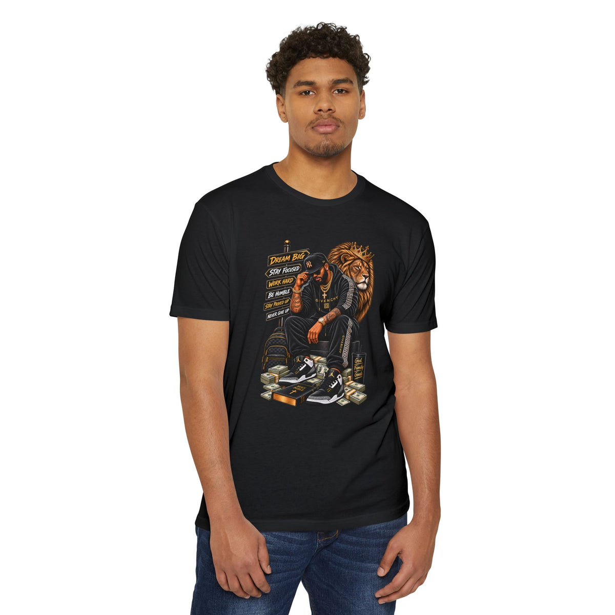 Boss King Graphic T-Shirt — Urban Lion Hustle Streetwear