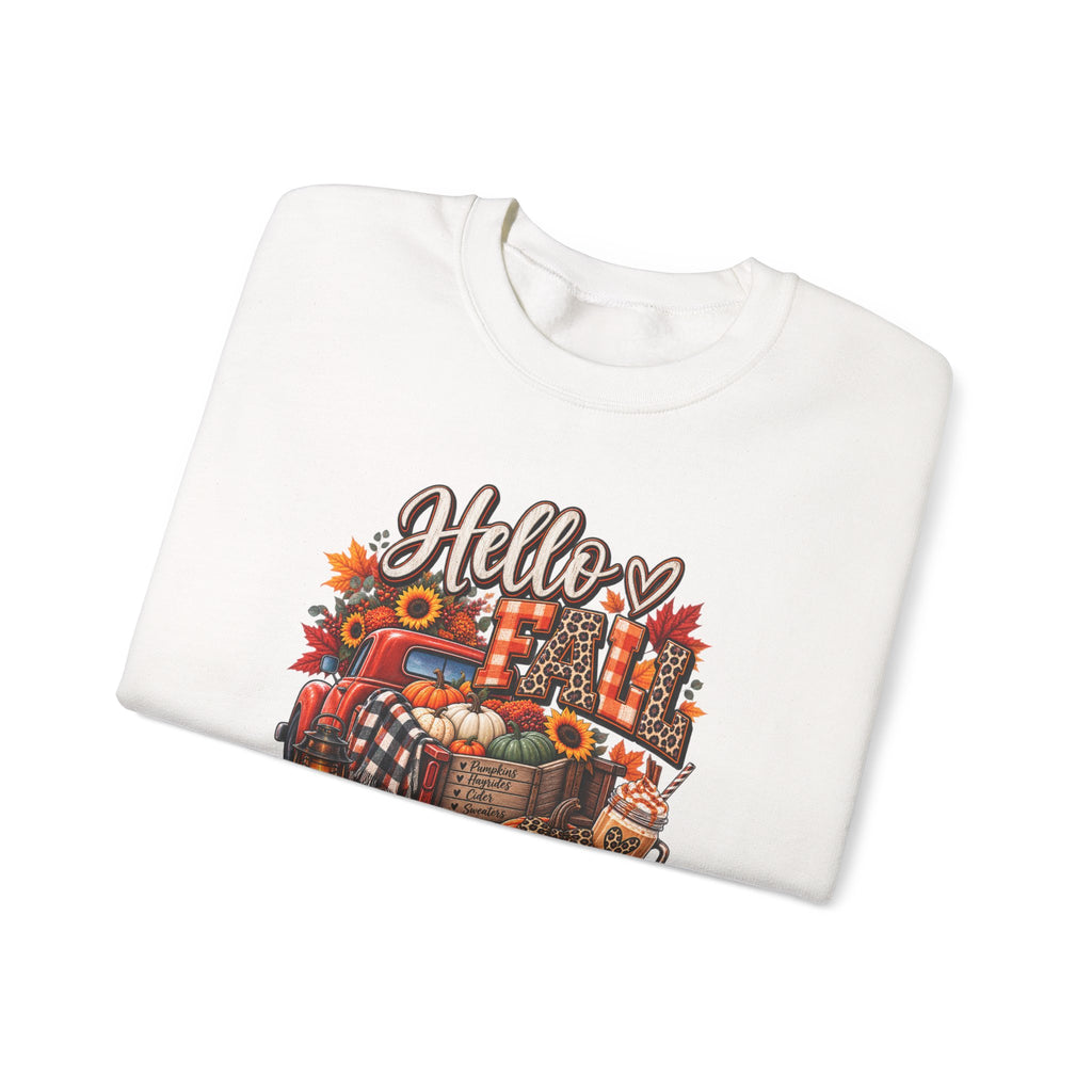 Autumn Pumpkin Crewneck Sweatshirt | Cozy Fall Graphic