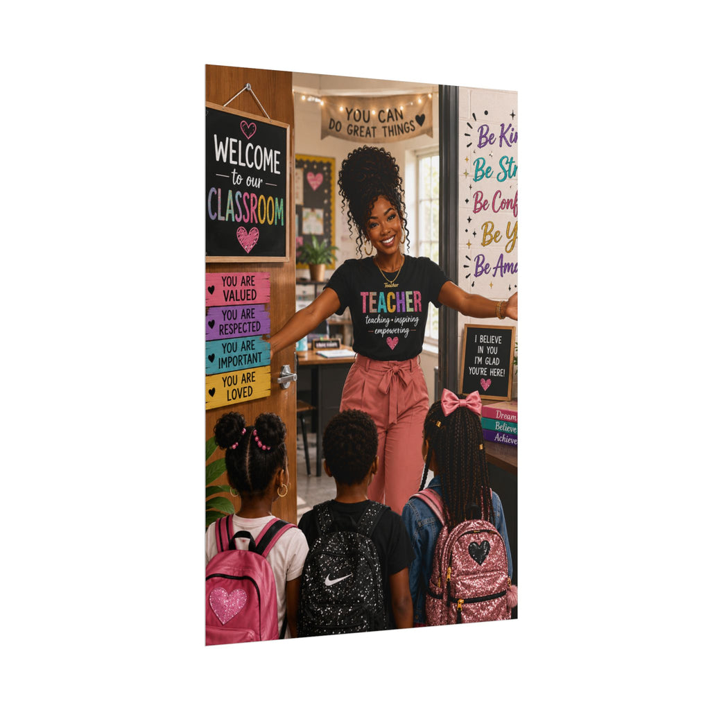 Teacher Welcome Poster — Classroom Inspirational Rolled Poster