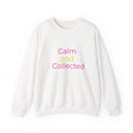 Calm and Collected Crewneck Sweatshirt — Minimal Pastel Relaxation Pullover