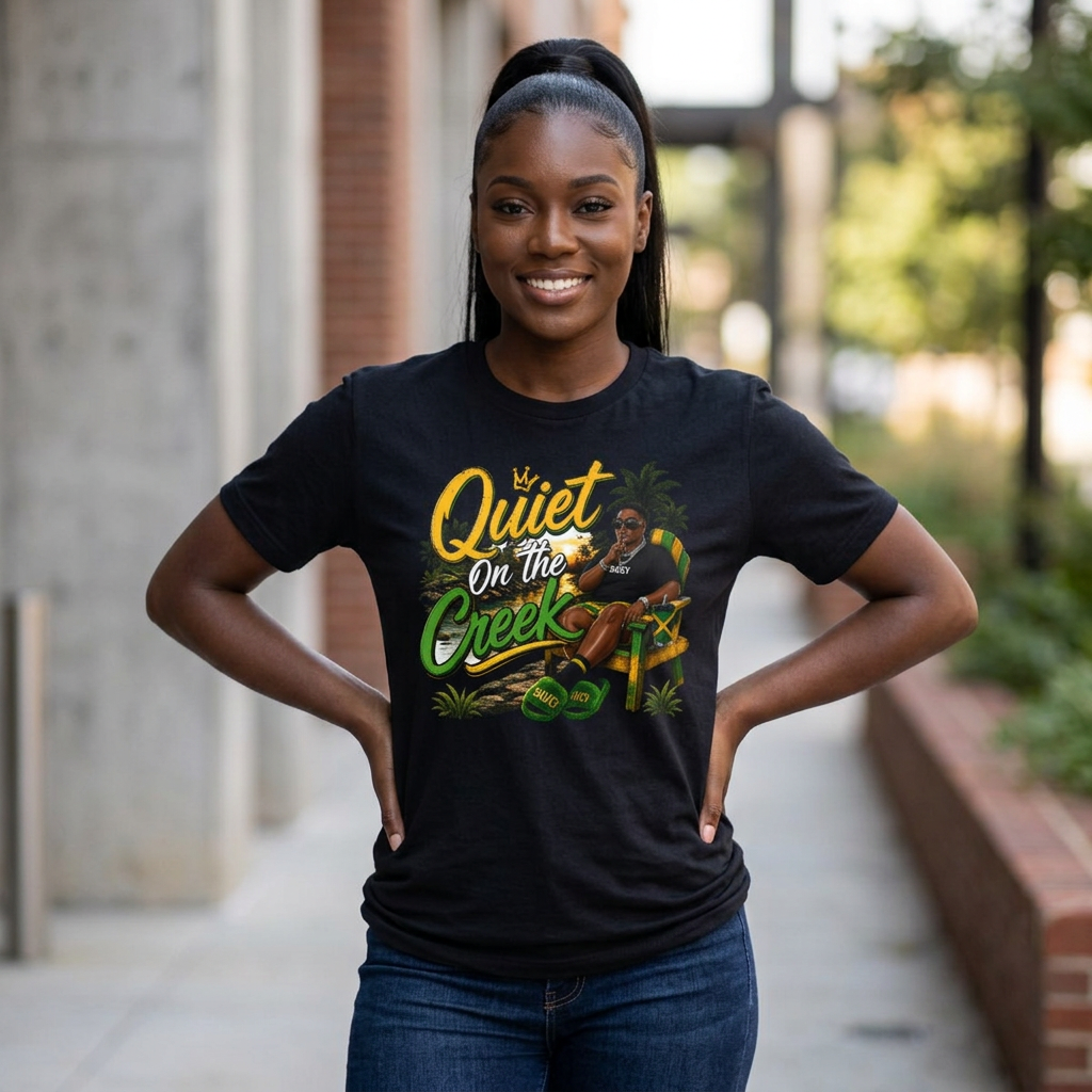 Quiet on the Creek T-Shirt — Relaxed Summer Lake Vibes Graphic Tee