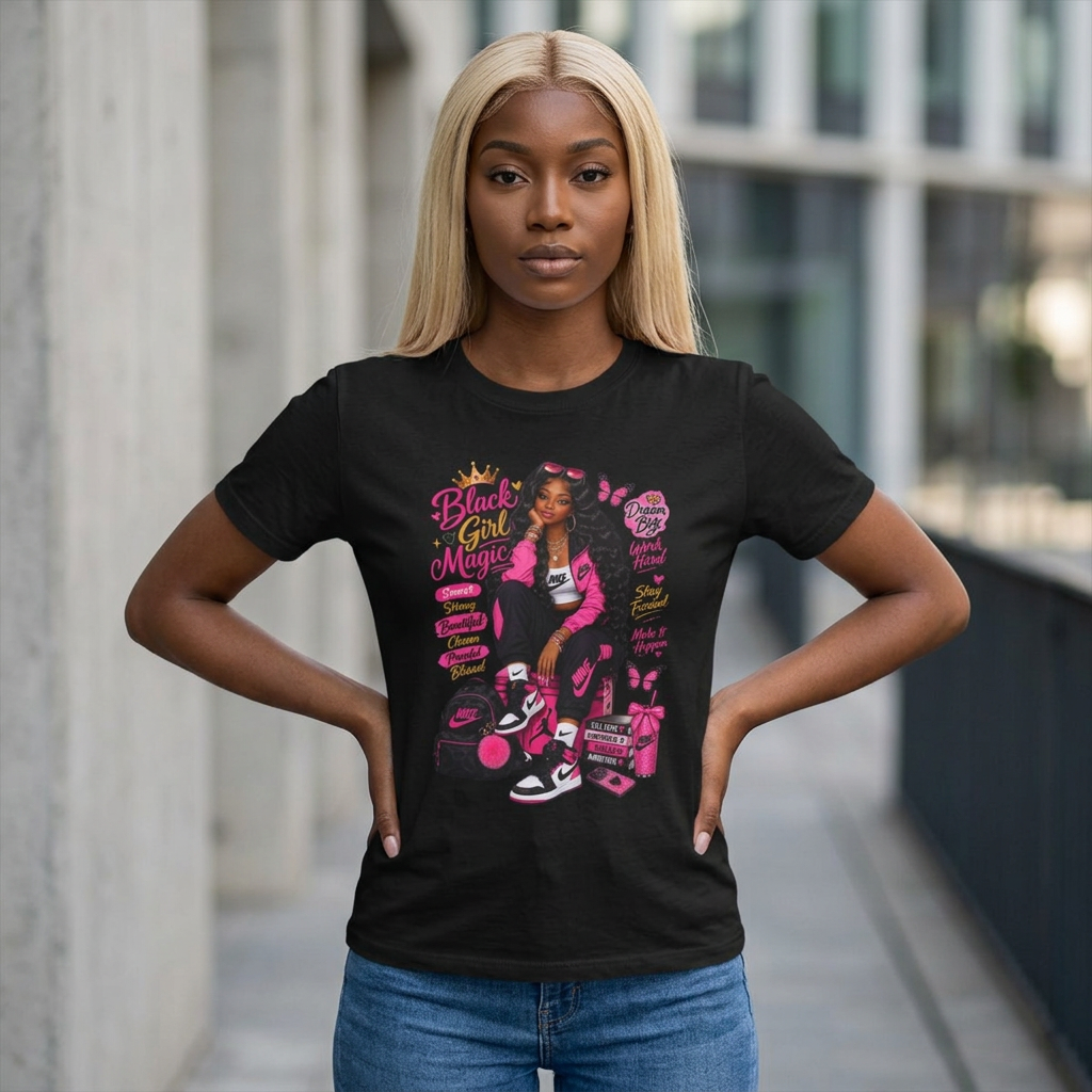Black Girl Magic Tee — Empowering Afrocentric Graphic T‑Shirt
