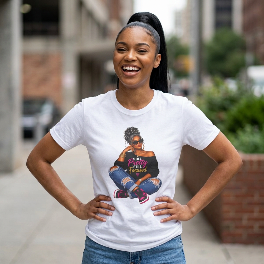 T-Shirt — Still Pretty Still Focused Graphic Tee