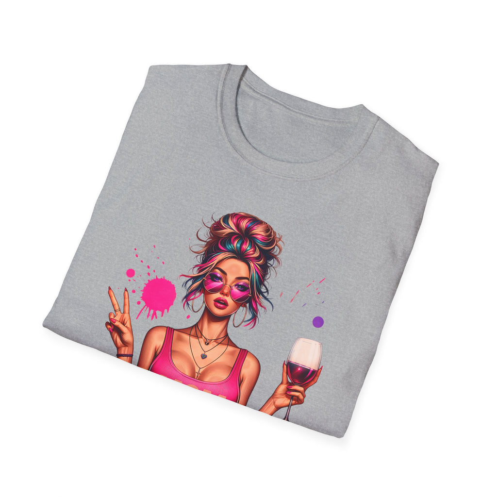 Mom Life Wine T-Shirt — Colorful Wine Mom Graphic Tee