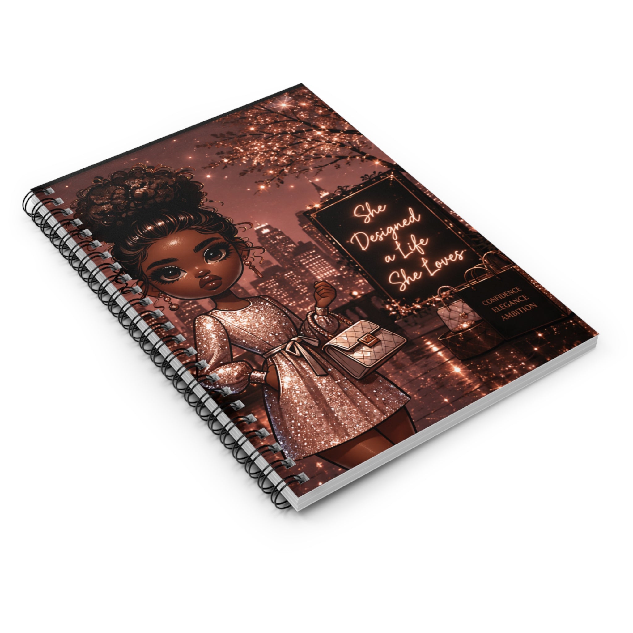 She Designed a Life She Loves Spiral Notebook — Empowerment Journal
