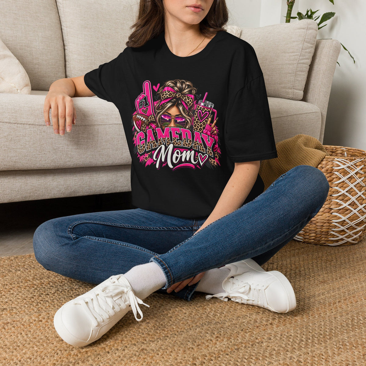 Gamer Mom T-Shirt — Pink Retro Gaming Mom Graphic Tee