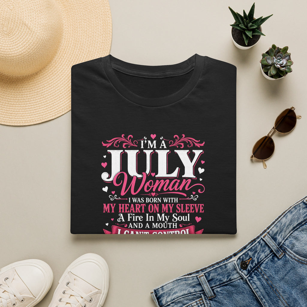 July Woman T-Shirt — "I’m a July Woman" Birthday Gift Tee