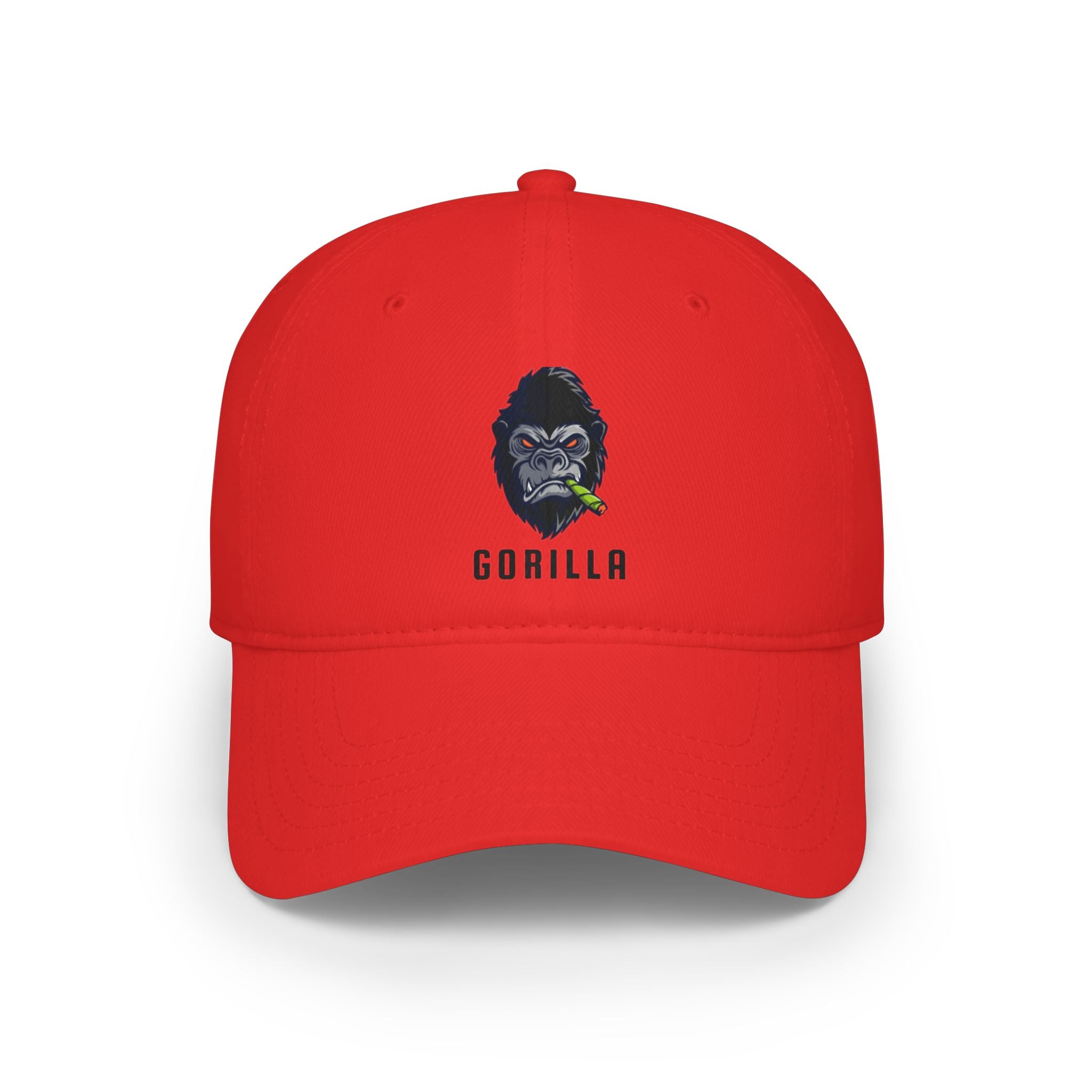 Gorilla Smoke Red Low-Profile Baseball Cap