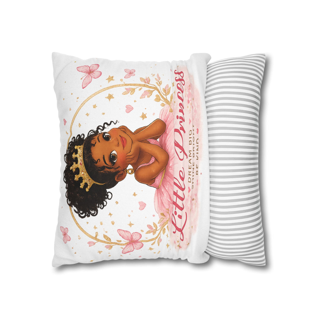 Little Princess Decorative Pillowcase — "Little Princess: Dream Big, Shine Bright, Be Kind"