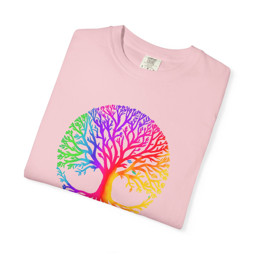 Rainbow Tree of Life T-shirt | Colorful Spiritual Nature Graphic