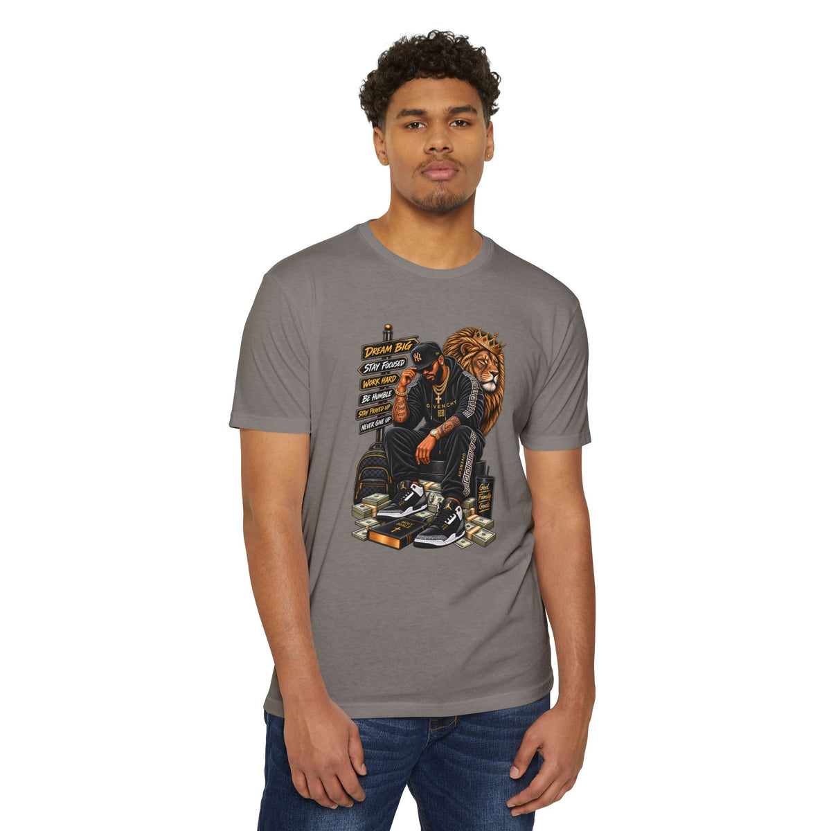 Boss King Graphic T-Shirt — Urban Lion Hustle Streetwear