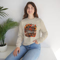 Fall Vibes Crewneck Sweatshirt — Autumn Pumpkin & Sunflower Graphic