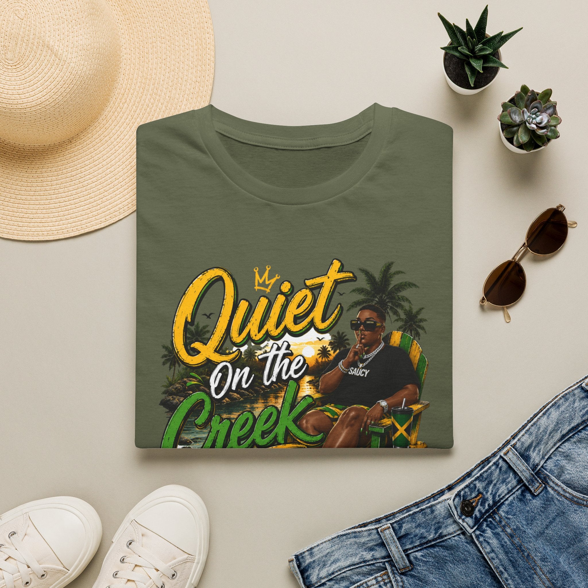 Quiet on the Creek T-Shirt — Relaxed Summer Lake Vibes Graphic Tee